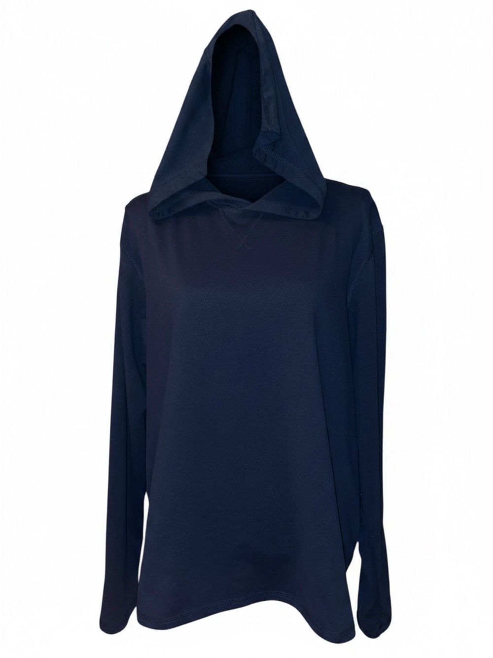 FREE COUNTRY MicroTech Lightweight Long Sleeve Unisex Hoodie Navy Blue SZ Large